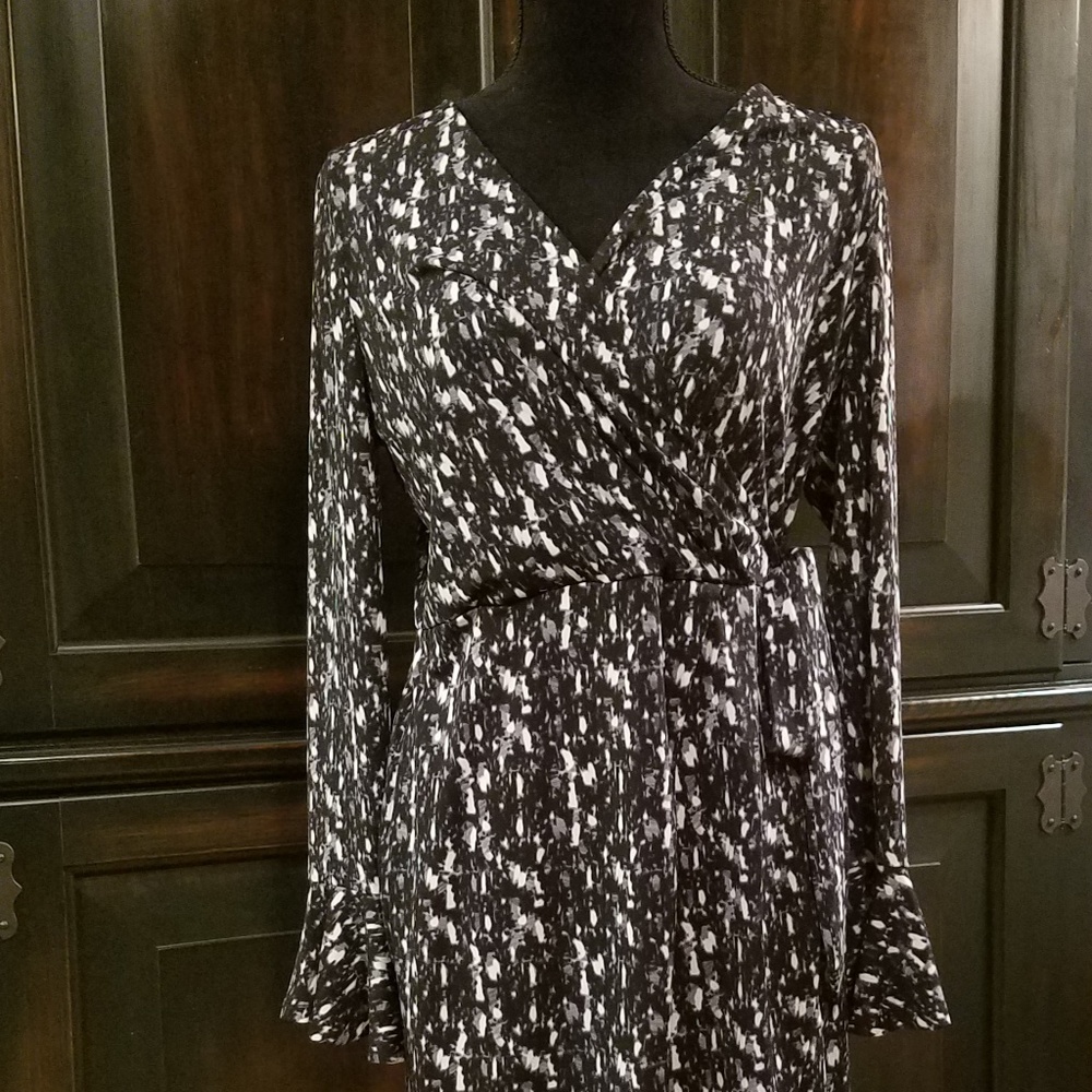 Faux wrap dress